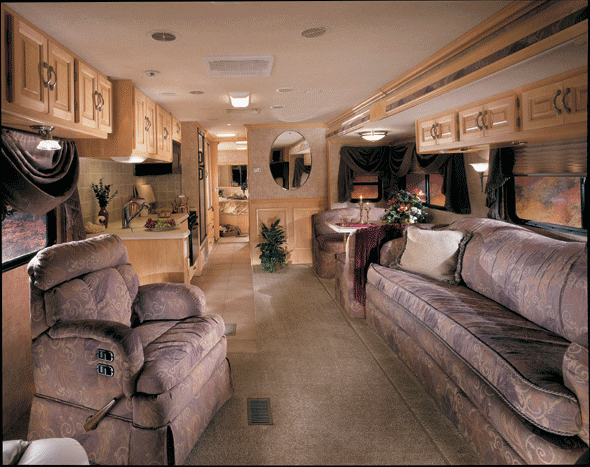 376 DS Cross Country� SE Class A Motorhome Interior